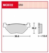 Колодки тормозные дисковые LUCAS MCB722LF