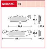 Колодки тормозные дисковые LUCAS MCB757SI