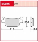 Колодки тормозные дисковые LUCAS MCB806SRM