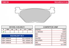 Колодки тормозные дисковые FERODO FDB2126P