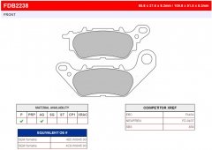 Колодки тормозные дисковые FERODO FDB2238AG