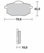 Колодки тормозные Braking BR 735SM1