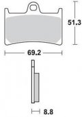 Колодки тормозные Braking BR 786CM55