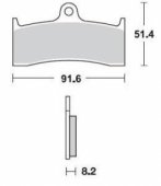 Колодки тормозные Braking BR 801CM55