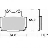 Колодки тормозные Braking BR 679SM1