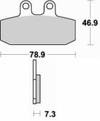 Колодки тормозные Braking BR 684SM1