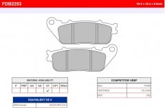 Колодки тормозные дисковые FERODO FDB2253ST