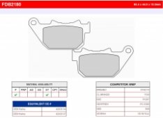 Колодки тормозные дисковые FERODO FDB2180ST