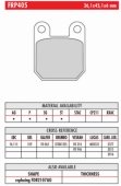 Колодки тормозные дисковые FERODO FE FRP405P