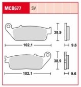 TRW Lucas MCB677 - Колодки тормозные 