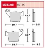 TRW LUCAS MCB730SI - колодки тормозные HONDA CRF 250 04-, CRF 450 02-