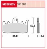 Колодки тормозные TRW LUCAS MCB856SV для BMW F 800 R 15-, S 1000 XR 17-, R 1200 GS / ADV / R / RT 13-18, R-NINE T 13-16, R 1250 R 19-, KAWASAKI H2 20-, TRIUMPH TIGER EXPLORER 1200 15-