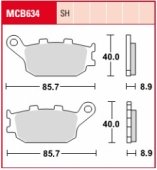 Колодки тормозные дисковые TRW LUCAS MCB634