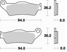 Колодки тормозные Braking BR 746CM44