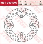 Диск тормозной LUCAS MST240RAC