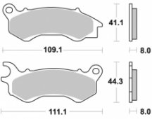 Колодки тормозные Braking BR 954SM1