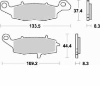 Колодки тормозные Braking BR 782CM55