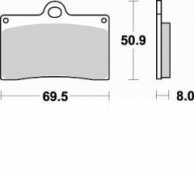 Колодки тормозные Braking BR 688CM55