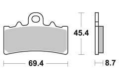 Колодки тормозные Braking BR 952CM55