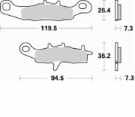 Колодки тормозные Braking BR 812CM44