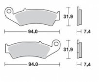 Колодки тормозные Braking BR 700CM44