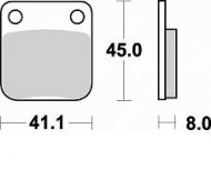 Колодки тормозные Braking BR 703CM44