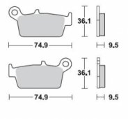 Колодки тормозные Braking BR 701CM44