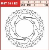 Диск тормозной LUCAS MST311EC