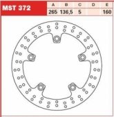 Диск тормозной LUCAS MST372