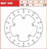 Диск тормозной TRW LUCAS MST398 для HONDA VFR 750 F 1990-1997, VFR 800 1998-2009