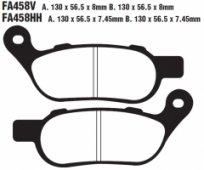 Колодки тормозные дисковые EBC FA458HH
