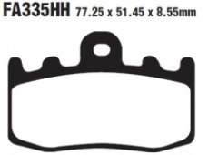 Колодки тормозные дисковые EBC FA335HH