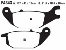 Колодки тормозные дисковые EBC FA343