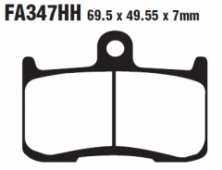 Колодки тормозные дисковые EBC FA347HH