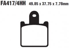 Колодки тормозные дисковые EBC FA417/4HH