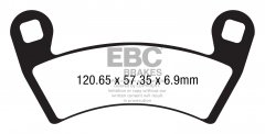 Колодки тормозные дисковые EBC FA656R