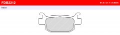 Колодки тормозные дисковые FERODO FE FDB2212SM