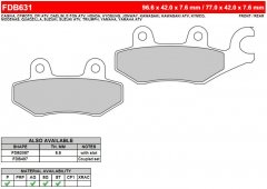 Колодки тормозные дисковые FERODO FE FDB631EF