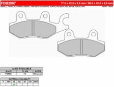 Колодки тормозные дисковые FERODO FE FDB2087EF