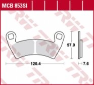 TRW LUCAS MCB853SI - колодки тормозные дисковые для POLARIS