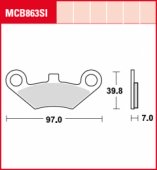 Колодки тормозные дисковые LUCAS MCB863SI