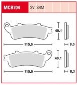 Колодки тормозные TRW LUCAS MCB704SV
