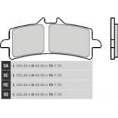 Brembo 07BB3793 - тормозные колодки перелние синтетические APRILIA RSV4 2009-, DUCATI V4 PANIGALE 2018-, PANIGALE 1299 2015-, KAWASAKI H2 2015-, ZX10R / RR 2016-, KTM 990 SMR 2010-2013, 1190 RC8 2008-2015, 1290 SUPERDUKE 2014-, SUZUKI GSXR 600 / 750 2011-2016, GSXR / GSXS 1000