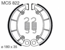 LUCAS MCS822 - колодки тормозные барабанные
