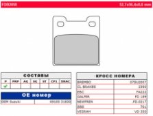 Колодки тормозные дисковые FERODO FDB2058P
