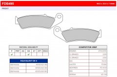 Колодки тормозные дисковые FERODO FDB495P
