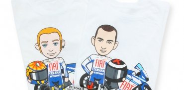 Эксклюзивные футболки c автографами Росси и Лоренсо выставлены на Ebay