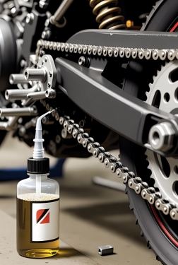 Смазка и уход за цепью мотоцикла