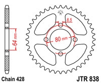 Звезда задняя JT Sprockets JTR838.49