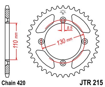 Звезда задняя JT Sprockets JTR215.49